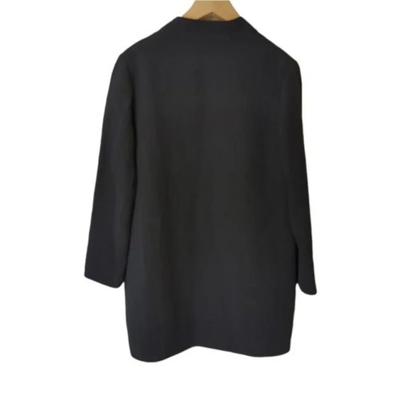 Eileen Fisher Textured Rayon Silk Open Front Coat - Picture 7 of 7